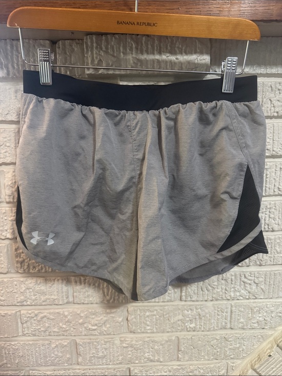 Under Armour Pants - Under Armour Gray and Black Athletic Running Shorts